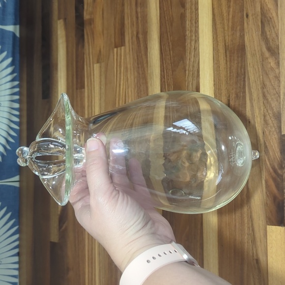 Handmade glass wall mounted aquarium or vase with hook - Picture 3 of 7